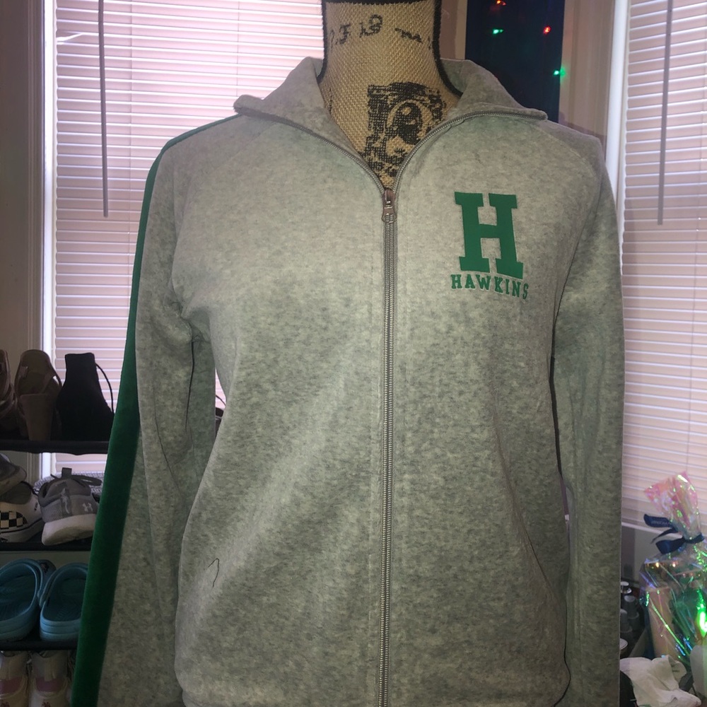 stranger things edition hawkins zip up jacket